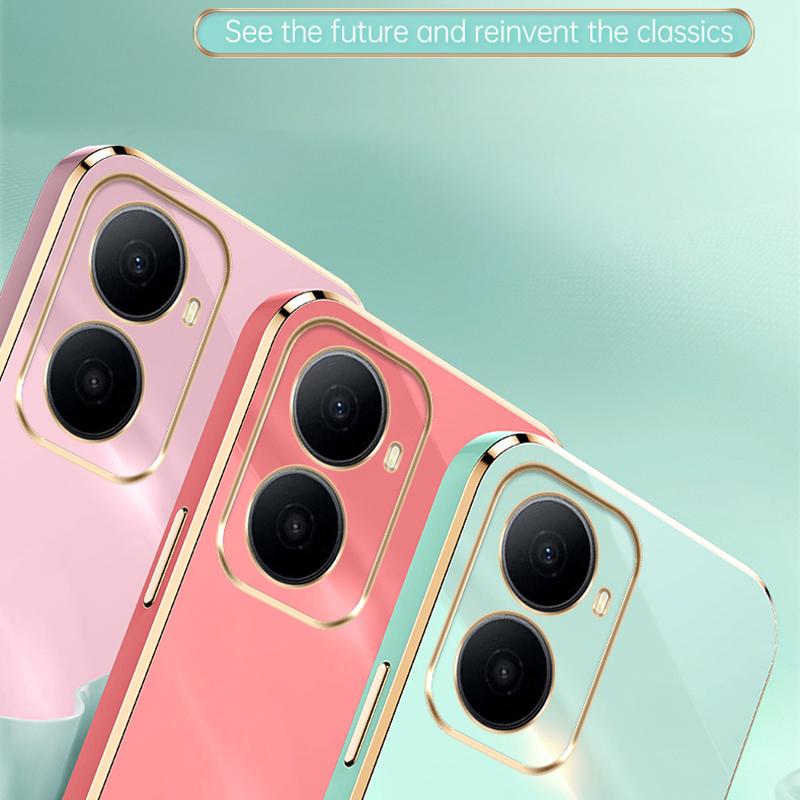 For Wiko Hi Enjoy 80 Plus XINLI Straight Edge 6D Electroplate TPU Phone Case with Ring Holder - Hawthorn Red - EDA008564702D