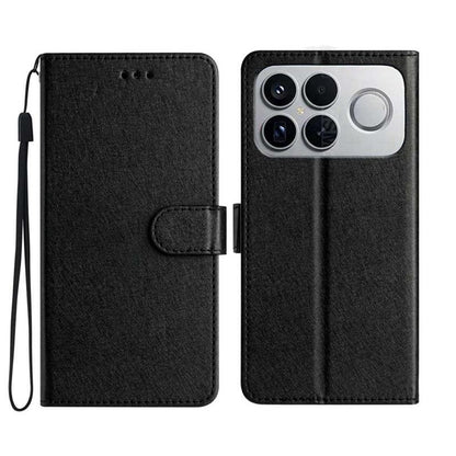 For Redmi K90 Pro Max / Poco F8 Ultra Silk Texture Horizontal Flip Leather Phone Case(Black)