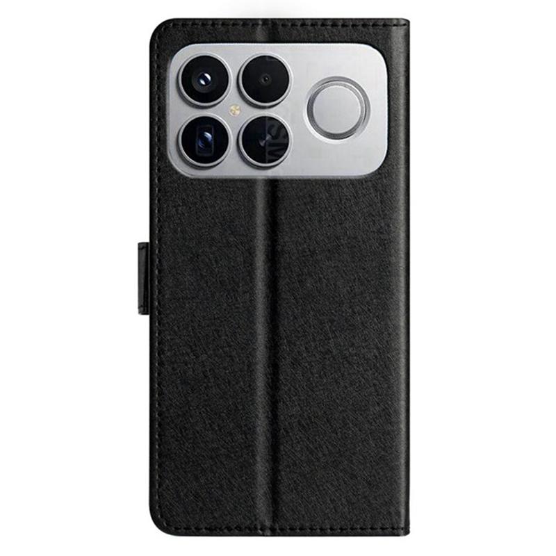 For Redmi K90 Pro Max / Poco F8 Ultra Silk Texture Horizontal Flip Leather Phone Case(Black)