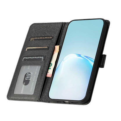 For Redmi K90 Pro Max / Poco F8 Ultra Silk Texture Horizontal Flip Leather Phone Case(Black)
