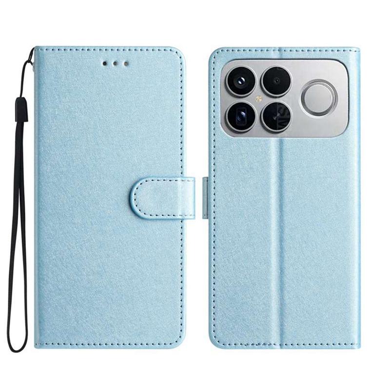 For Redmi K90 Pro Max / Poco F8 Ultra Silk Texture Horizontal Flip Leather Phone Case(Light Blue)