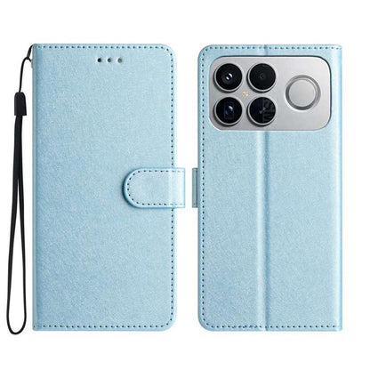 For Redmi K90 Pro Max / Poco F8 Ultra Silk Texture Horizontal Flip Leather Phone Case(Light Blue)