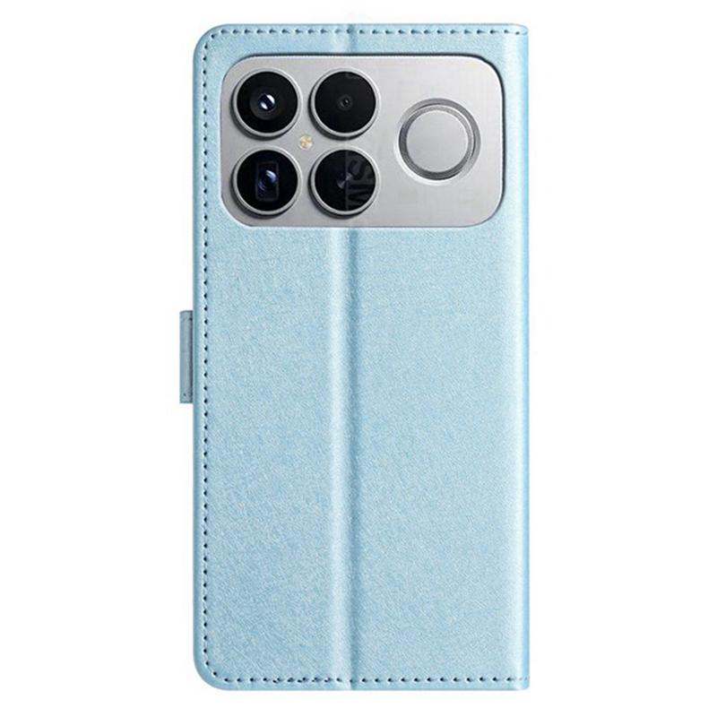 For Redmi K90 Pro Max / Poco F8 Ultra Silk Texture Horizontal Flip Leather Phone Case(Light Blue)