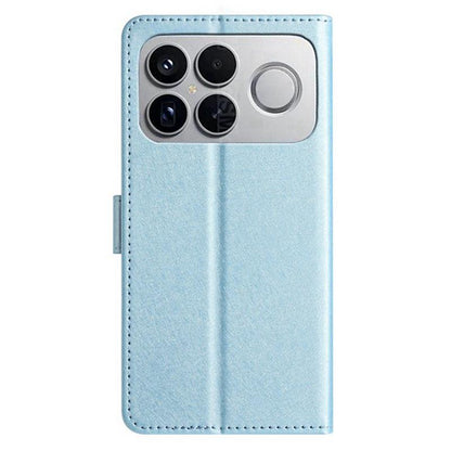 For Redmi K90 Pro Max / Poco F8 Ultra Silk Texture Horizontal Flip Leather Phone Case(Light Blue)