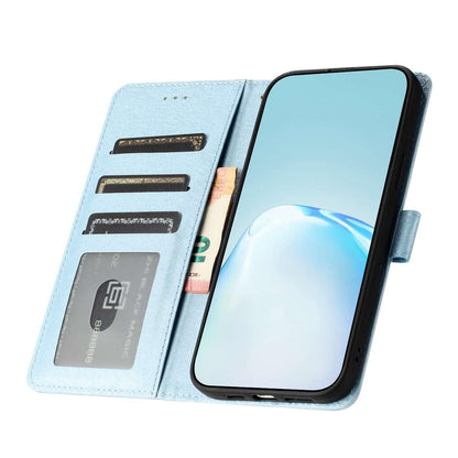 For Redmi K90 Pro Max / Poco F8 Ultra Silk Texture Horizontal Flip Leather Phone Case(Light Blue)