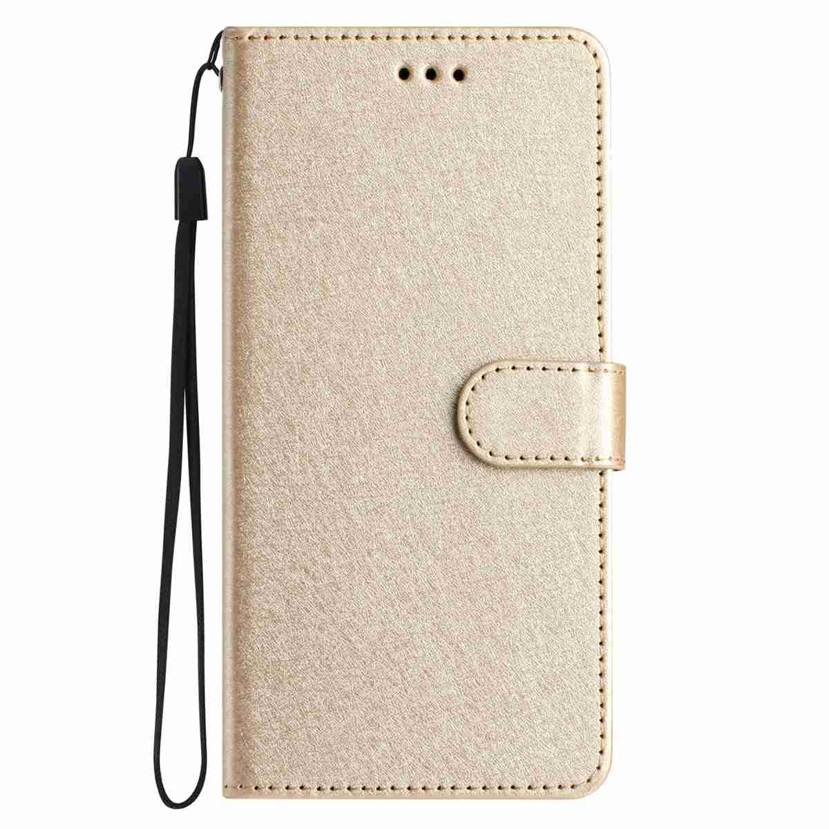 For Redmi K90 Pro Max / Poco F8 Ultra Silk Texture Horizontal Flip Leather Phone Case(Gold)