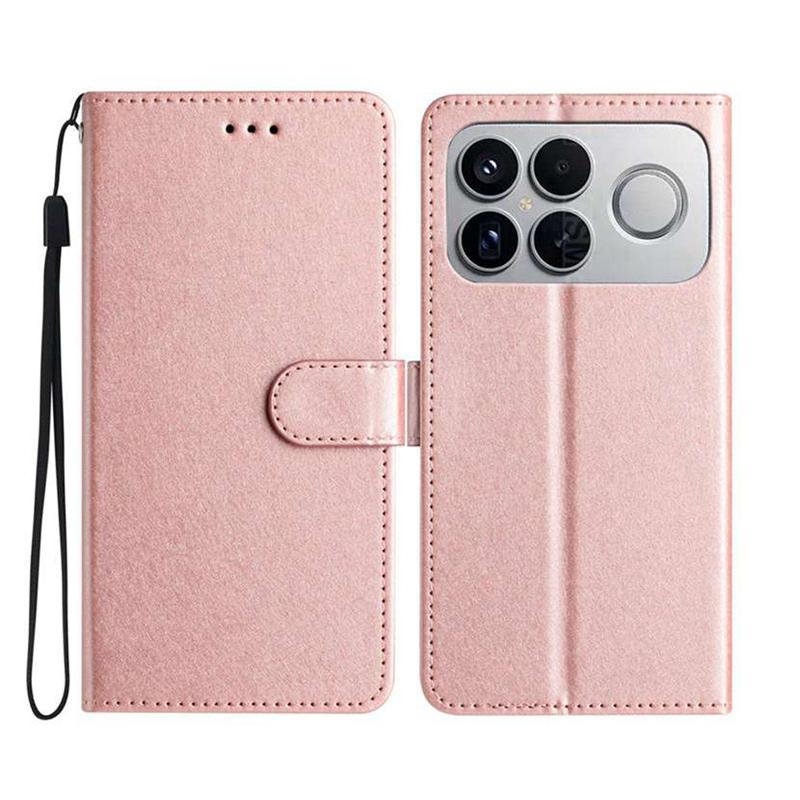For Redmi K90 Pro Max / Poco F8 Ultra Silk Texture Horizontal Flip Leather Phone Case(Rose Gold)