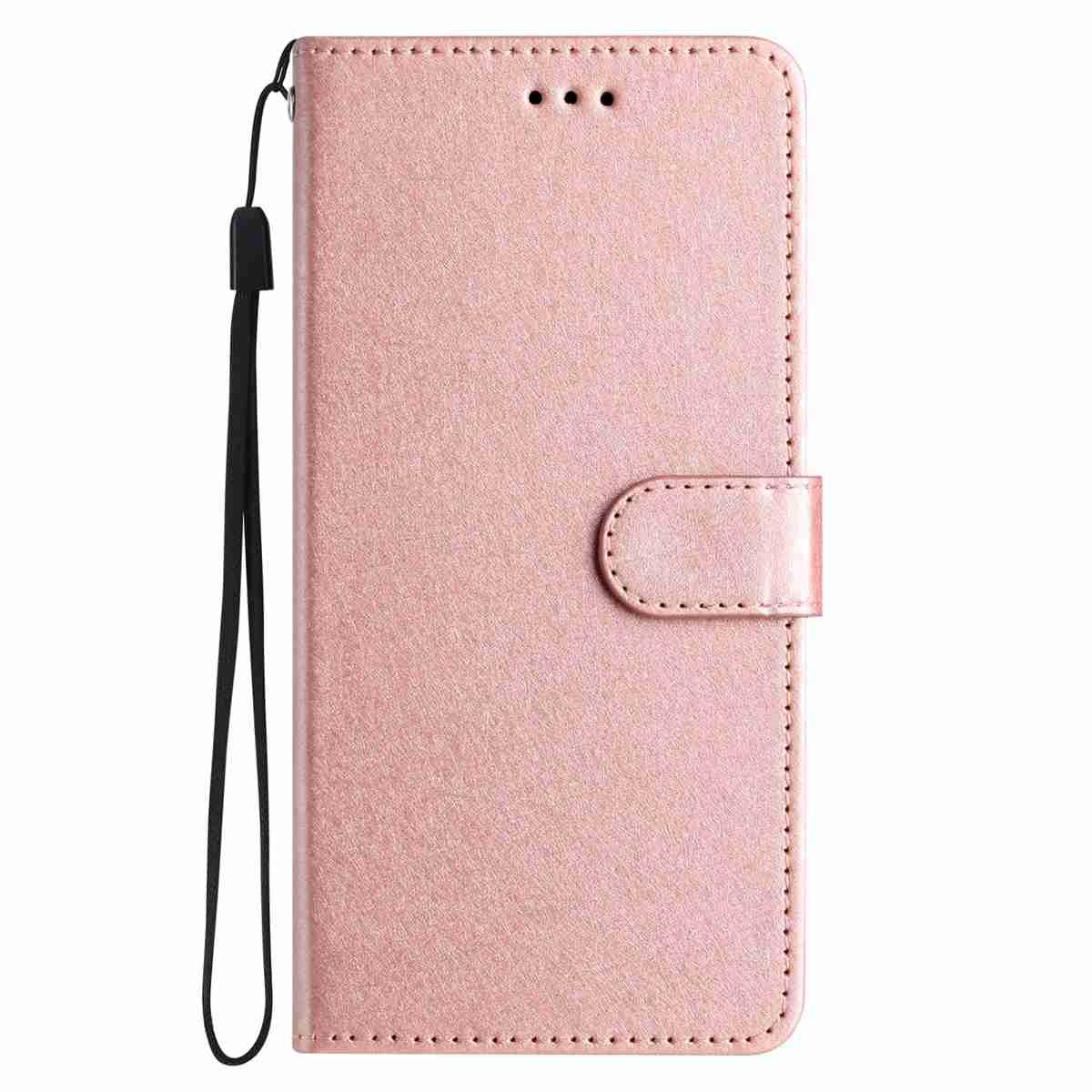 For Redmi K90 Pro Max / Poco F8 Ultra Silk Texture Horizontal Flip Leather Phone Case(Rose Gold)