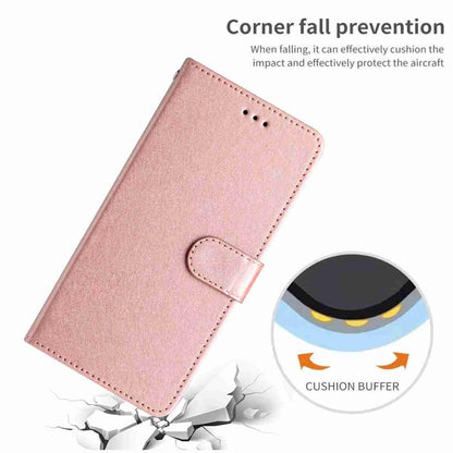 For Redmi K90 Pro Max / Poco F8 Ultra Silk Texture Horizontal Flip Leather Phone Case(Rose Gold)