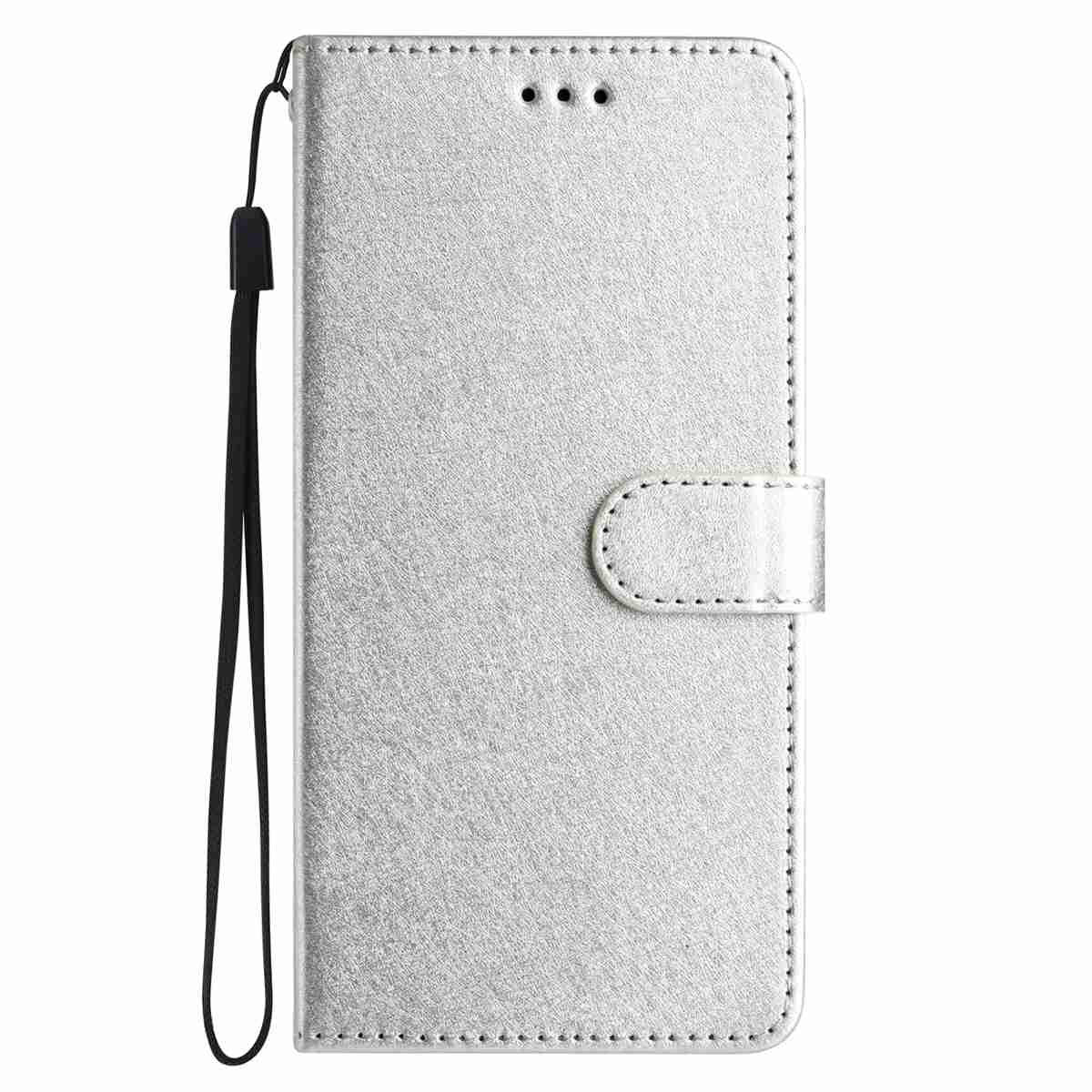 For Redmi K90 Pro Max / Poco F8 Ultra Silk Texture Horizontal Flip Leather Phone Case(Silver)