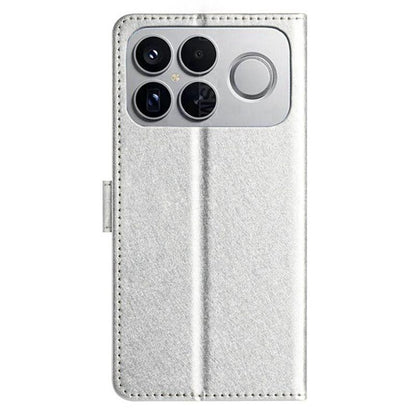 For Redmi K90 Pro Max / Poco F8 Ultra Silk Texture Horizontal Flip Leather Phone Case(Silver)