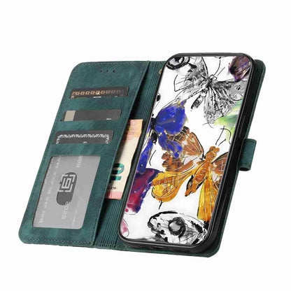 For Redmi K90 Pro Max / Poco F8 Ultra Skin-feel Embossed Butterfly Leather Phone Case(Green)