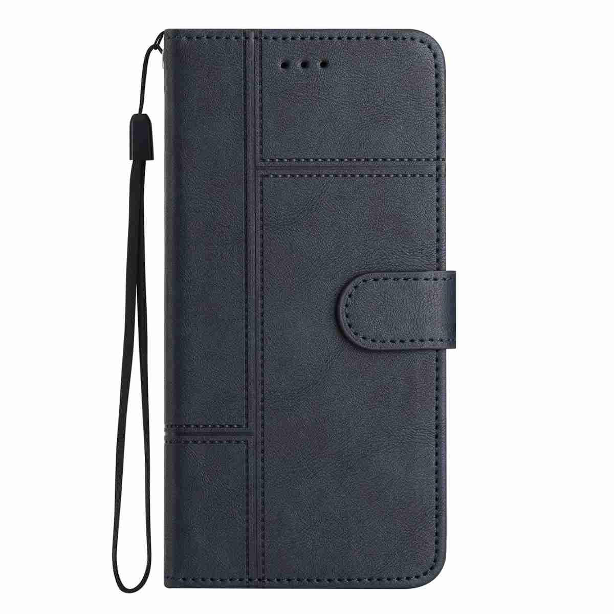 For Redmi K90 Pro Max / Poco F8 Ultra Cowhide Texture Stitching Leather Phone Case(Dark Blue)