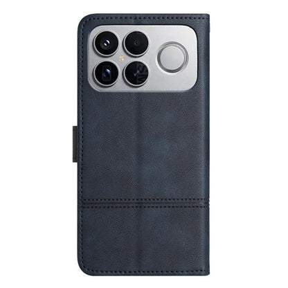 For Redmi K90 Pro Max / Poco F8 Ultra Cowhide Texture Stitching Leather Phone Case(Dark Blue)