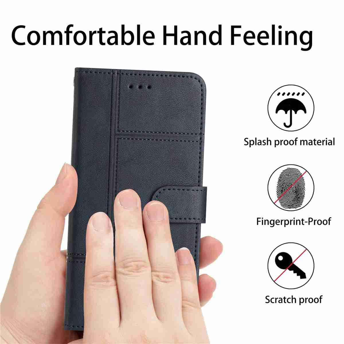 For Redmi K90 Pro Max / Poco F8 Ultra Cowhide Texture Stitching Leather Phone Case(Dark Blue)