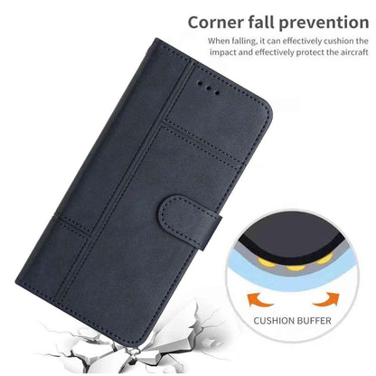 For Redmi K90 Pro Max / Poco F8 Ultra Cowhide Texture Stitching Leather Phone Case(Dark Blue)