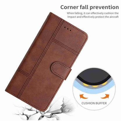 For Redmi K90 Pro Max / Poco F8 Ultra Cowhide Texture Stitching Leather Phone Case(Coffee)