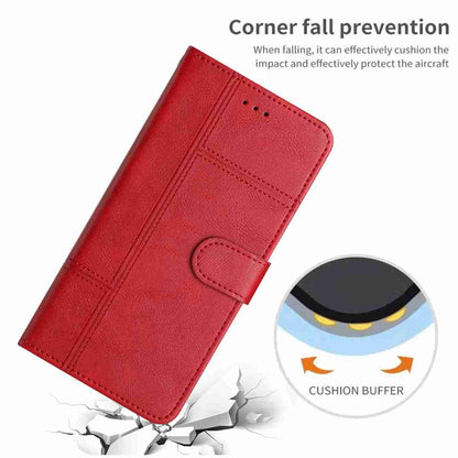For Redmi K90 Pro Max / Poco F8 Ultra Cowhide Texture Stitching Leather Phone Case(Red)