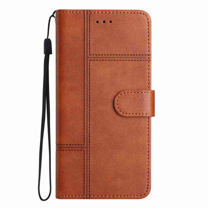 For Redmi K90 Pro Max / Poco F8 Ultra Cowhide Texture Stitching Leather Phone Case(Brown)
