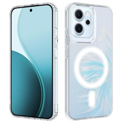 For OPPO Reno14 5G Global / Reno14 F 5G MagSafe Clear Acrylic PC Hybrid TPU Phone Case - Transparent - EDA008575802A