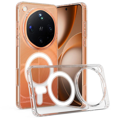 For OPPO Find X8 Ultra 5G MagSafe Clear Acrylic PC Hybrid TPU Phone Case - Transparent - EDA008575805A
