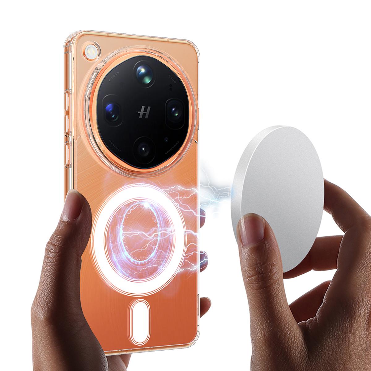 For OPPO Find X8 Ultra 5G MagSafe Clear Acrylic PC Hybrid TPU Phone Case - Transparent - EDA008575805A
