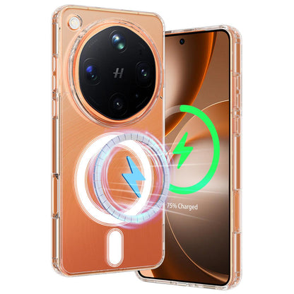 For OPPO Find X8 Ultra 5G MagSafe Clear Acrylic PC Hybrid TPU Phone Case - Transparent - EDA008575805A