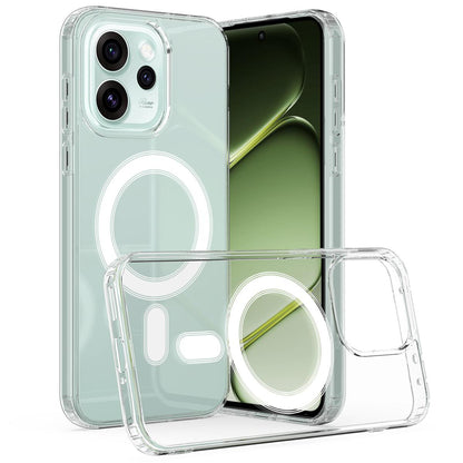 For OPPO Reno15 Pro Max 5G Global MagSafe Clear Acrylic PC Hybrid TPU Phone Case - Transparent - EDA008575808A