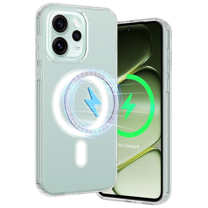 For OPPO Reno15 Pro Max 5G Global MagSafe Clear Acrylic PC Hybrid TPU Phone Case - Transparent - EDA008575808A