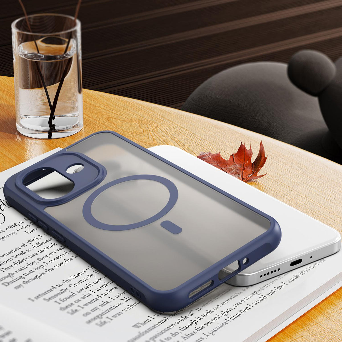 For Redmi Note 17 4G Global 169.7mm Fan Dun Series TPU Hybrid PC Frosted Magsafe Phone Case - Blue - EDA008596103B