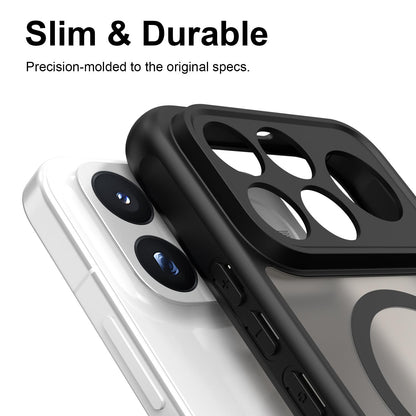 For Redmi K100 Pro Max 5G Fan Dun Series TPU Hybrid PC Frosted Magsafe Phone Case - Black - EDA008596107A