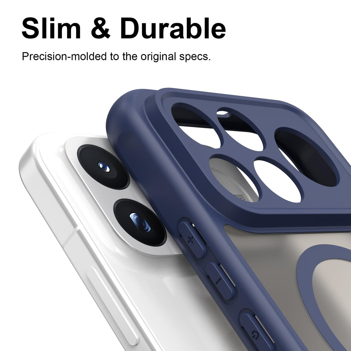 For Redmi K100 Pro Max 5G Fan Dun Series TPU Hybrid PC Frosted Magsafe Phone Case - Blue - EDA008596107B