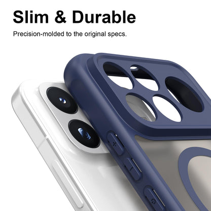 For Redmi K100 Pro Max 5G Fan Dun Series TPU Hybrid PC Frosted Magsafe Phone Case - Blue - EDA008596107B