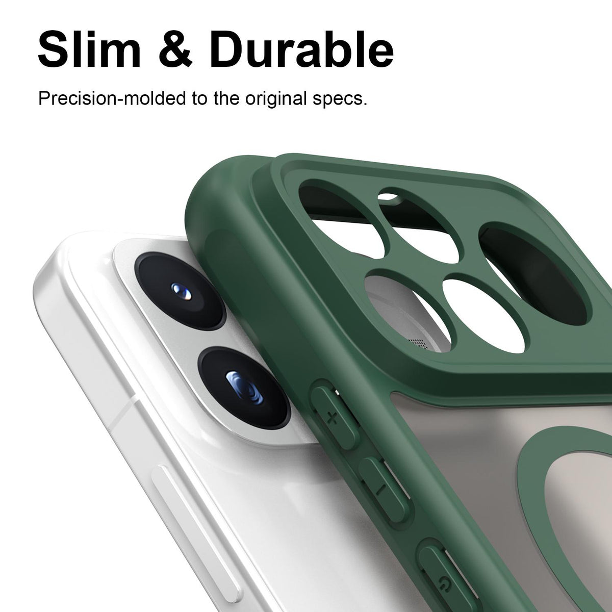 For Redmi K100 Pro Max 5G Fan Dun Series TPU Hybrid PC Frosted Magsafe Phone Case - Green - EDA008596107C