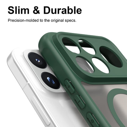 For Redmi K100 Pro Max 5G Fan Dun Series TPU Hybrid PC Frosted Magsafe Phone Case - Green - EDA008596107C