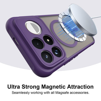 For Redmi K100 Pro Max 5G Fan Dun Series TPU Hybrid PC Frosted Magsafe Phone Case - Purple - EDA008596107D