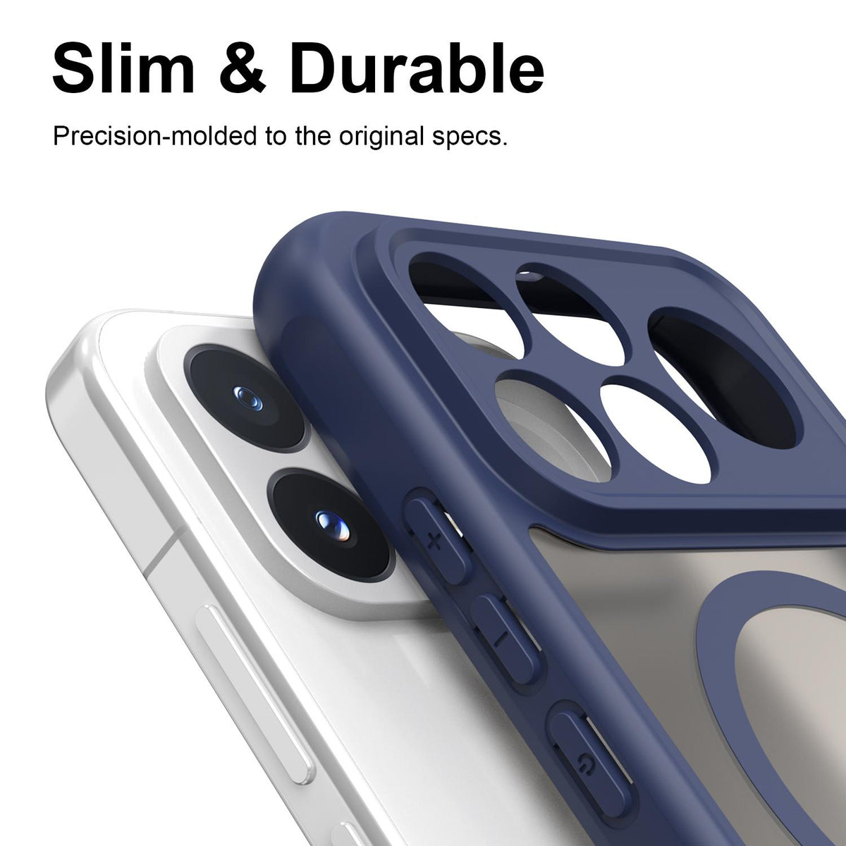 For Redmi K90 Fan Dun Series TPU Hybrid PC Frosted Magsafe Phone Case - Blue - EDA008596108B
