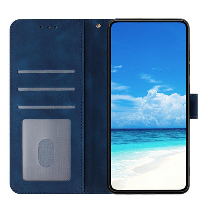 For Redmi K90 Pro Max/Poco F8 Ultra Rose Flower Embossing Pattern Leather Phone Case(Dark Blue)