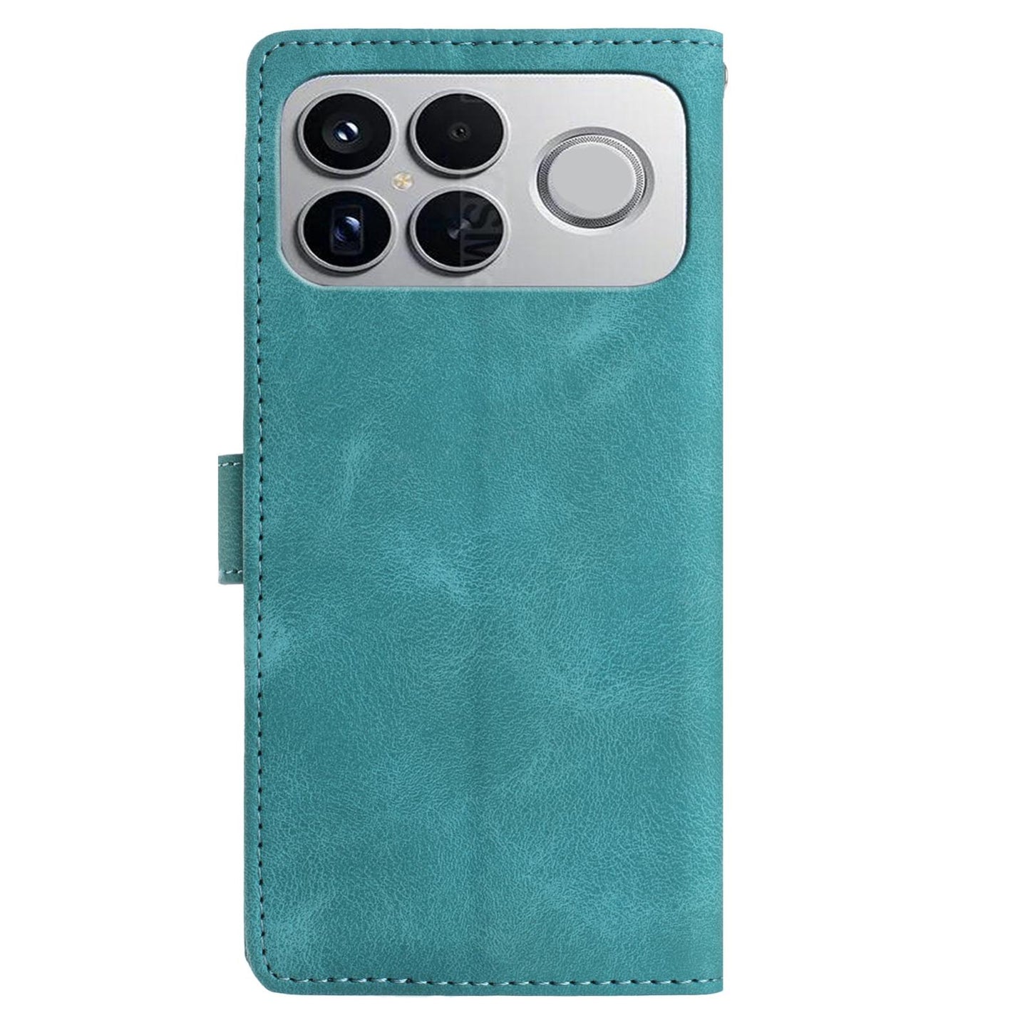 For Redmi K90 Pro Max/Poco F8 Ultra Rose Flower Embossing Pattern Leather Phone Case(Green)