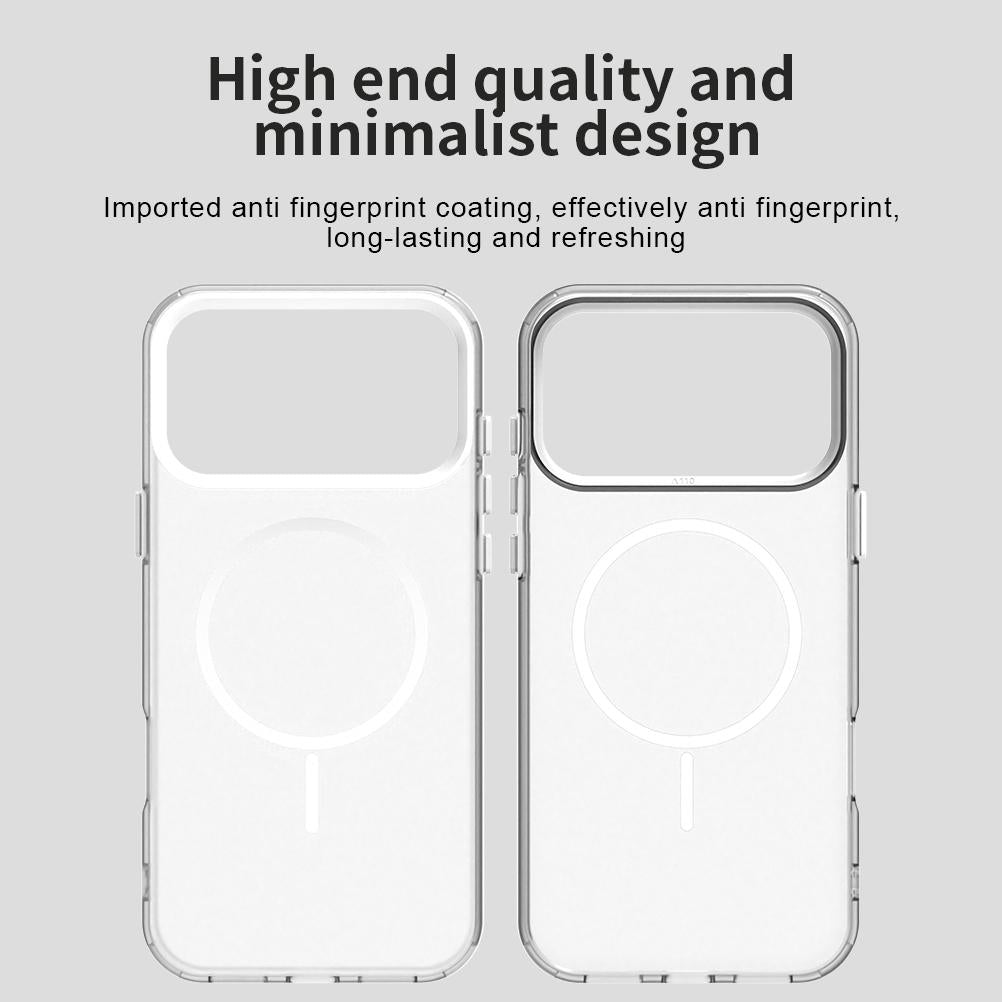 For iPhone 18 Pro Max Candy Fine Circle Magsafe PC Hybrid TPU Phone Case - White - EDA008658619A