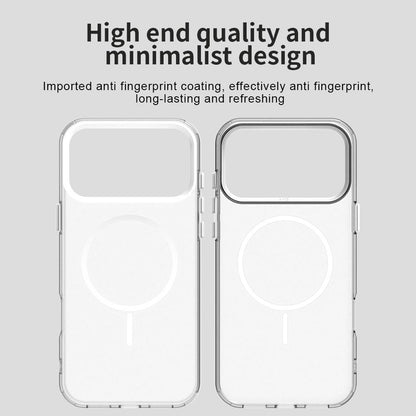 For iPhone 18 Pro Max Candy Fine Circle Magsafe PC Hybrid TPU Phone Case - White - EDA008658619A