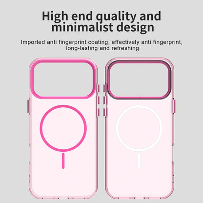 For iPhone 18 Pro Max Candy Fine Circle Magsafe PC Hybrid TPU Phone Case - Red - EDA008658619D