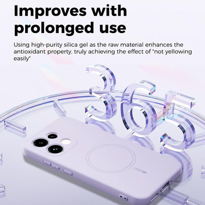 For OPPO Reno16 5G Global ABEEL Skin-friendly Feel Magsafe Liquid Silicone Phone Case - Pink - EDA008658911B