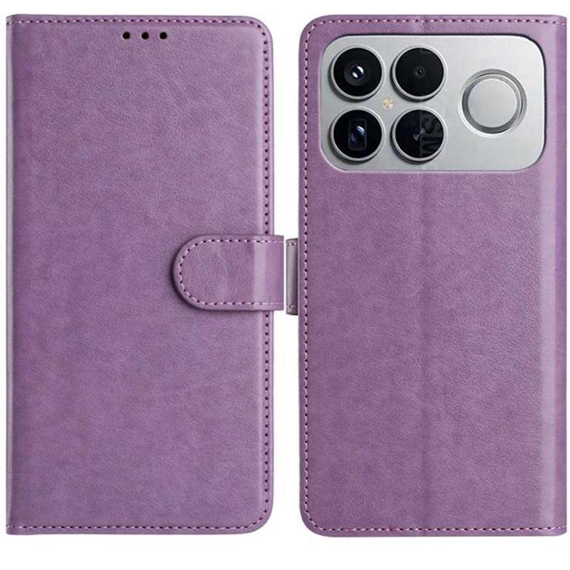 For Redmi K90 Pro Max / Poco F8 Ultra Lambskin 8-card Slot Leather Phone Case(Purple)