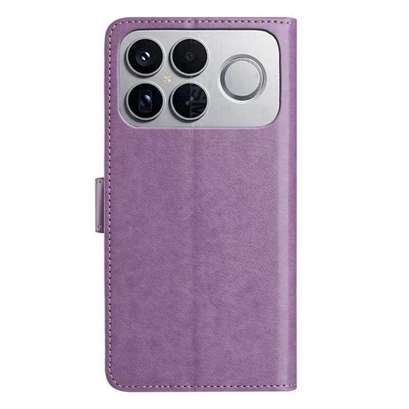 For Redmi K90 Pro Max / Poco F8 Ultra Lambskin 8-card Slot Leather Phone Case(Purple)