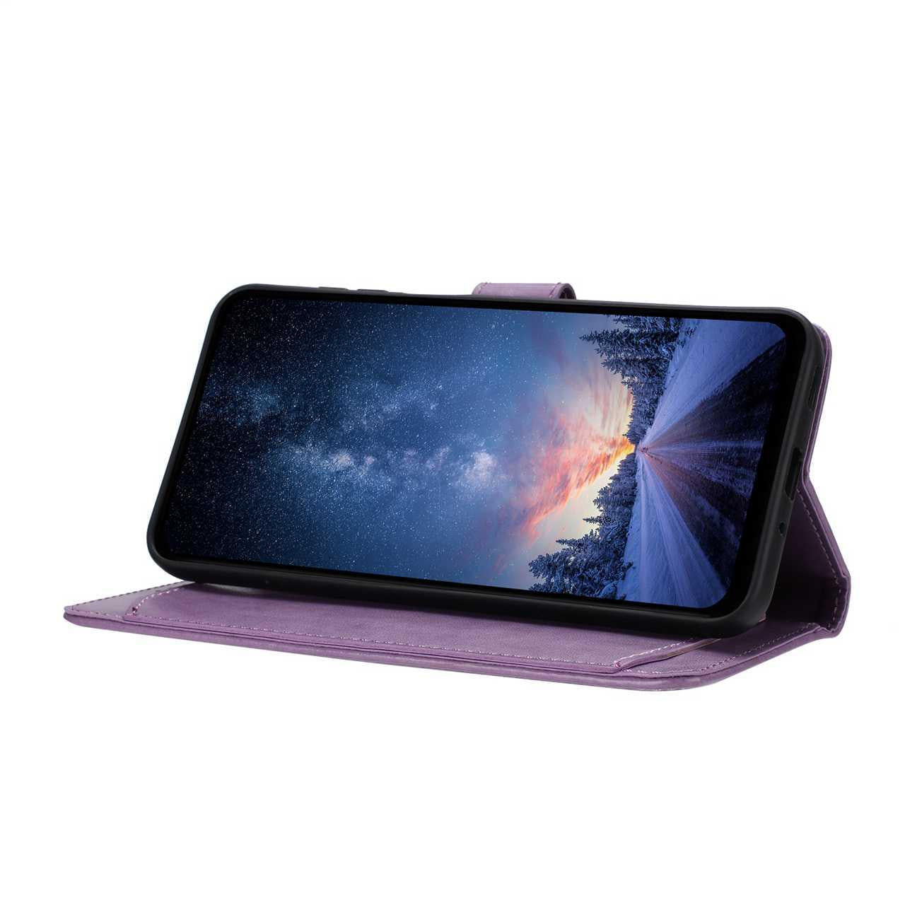 For Redmi K90 Pro Max / Poco F8 Ultra Lambskin 8-card Slot Leather Phone Case(Purple)