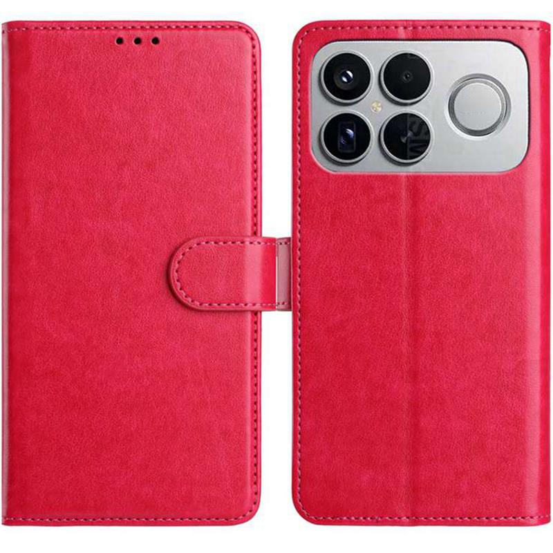 For Redmi K90 Pro Max / Poco F8 Ultra Lambskin 8-card Slot Leather Phone Case(Rose Red)