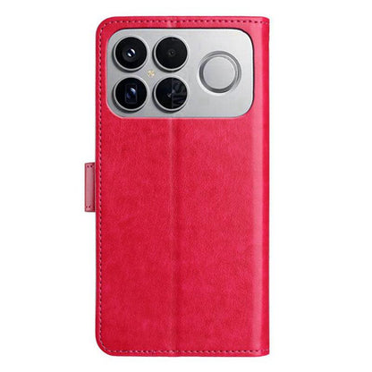 For Redmi K90 Pro Max / Poco F8 Ultra Lambskin 8-card Slot Leather Phone Case(Rose Red)