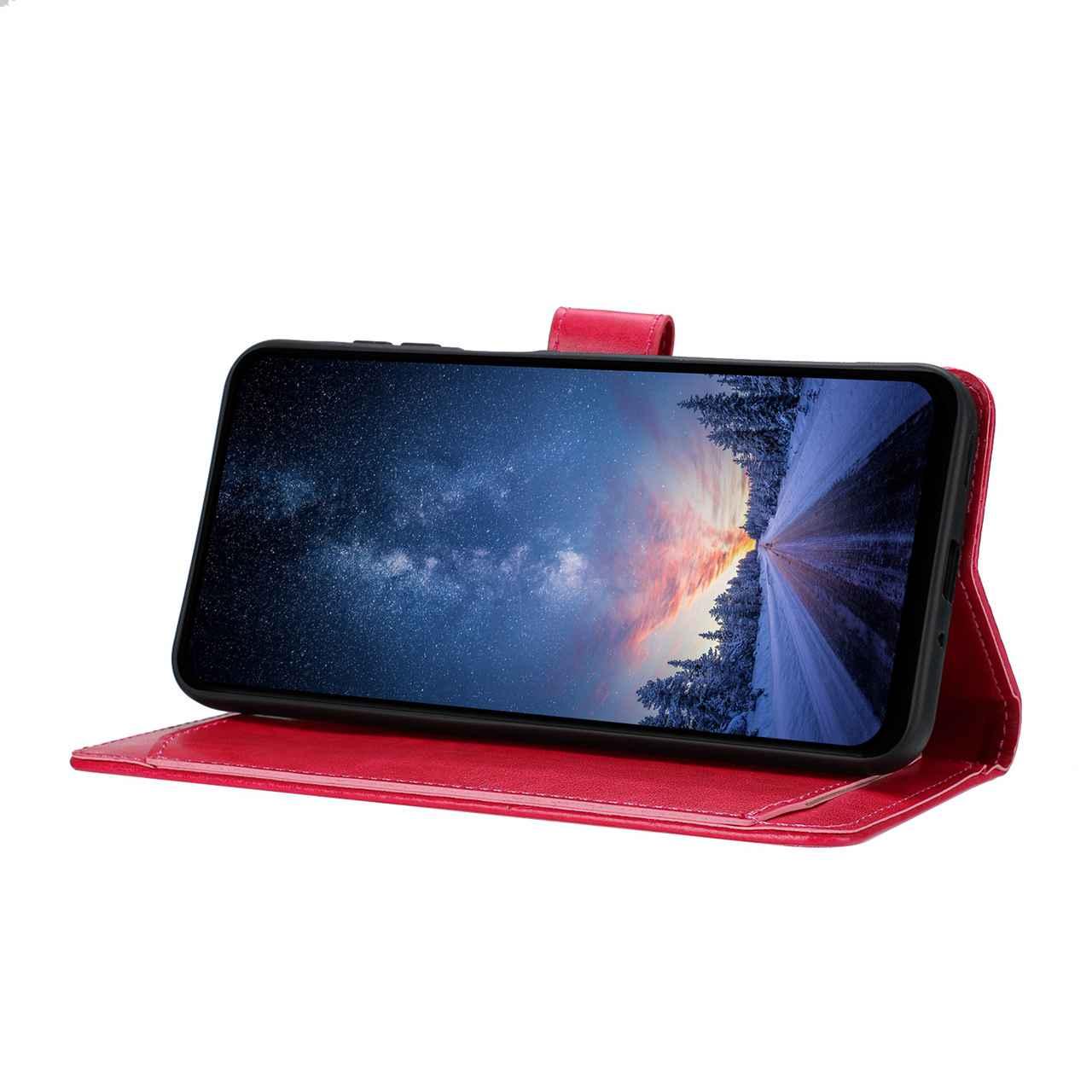 For Redmi K90 Pro Max / Poco F8 Ultra Lambskin 8-card Slot Leather Phone Case(Rose Red)