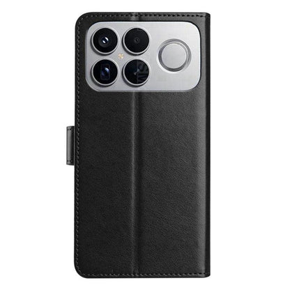 For Redmi K90 Pro Max / Poco F8 Ultra Lambskin 8-card Slot Leather Phone Case(Black)